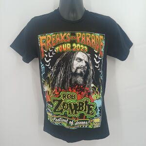 Rob Zombie Freaks On Parade 2023 Tour Graphic Concert Tee Adult S/M Streetwear